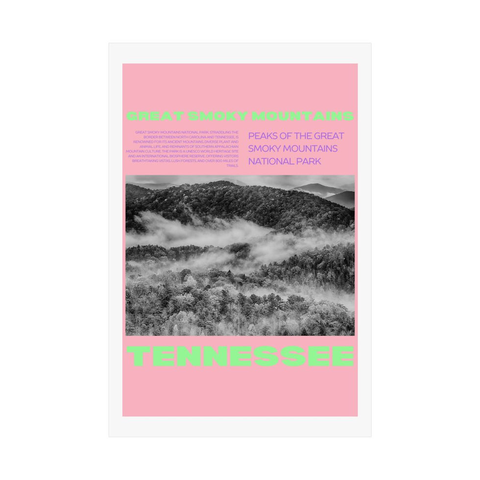 Thumbnail: City Print Poster - Tennessee