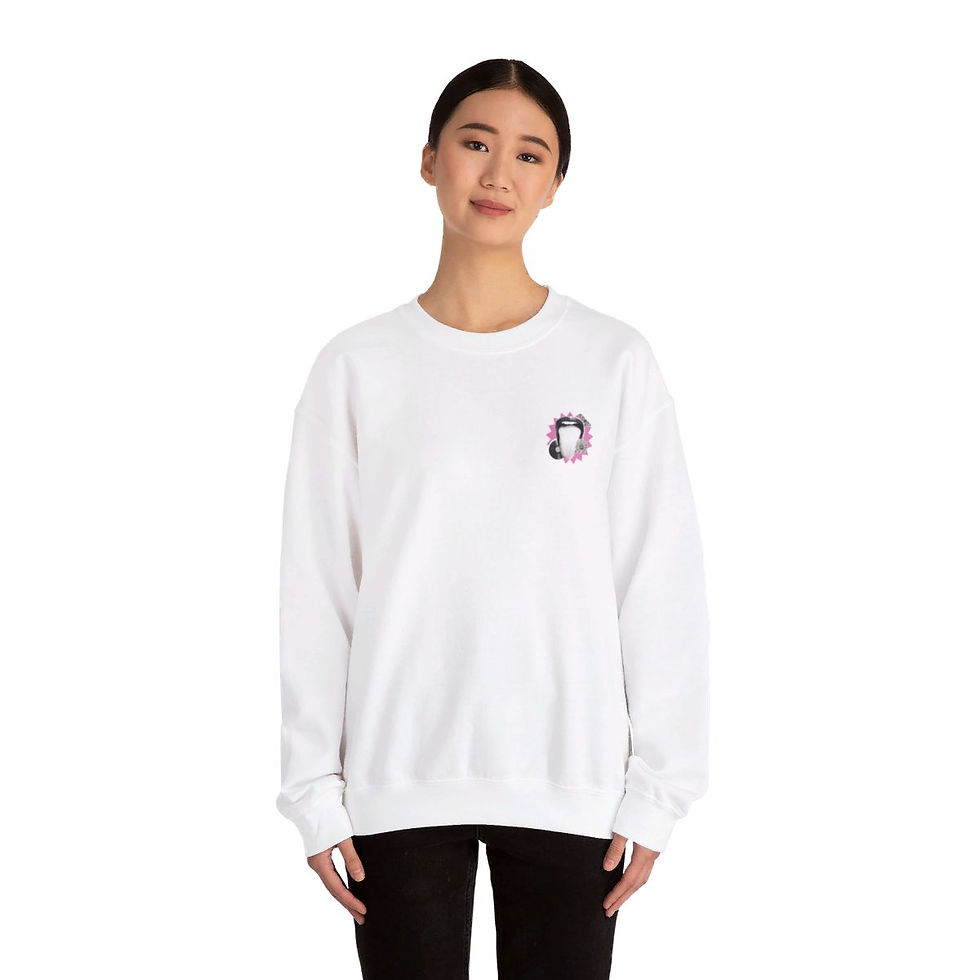 Thumbnail: Am Israel Chai Crewneck Sweatshirt | We're Stronger Together
