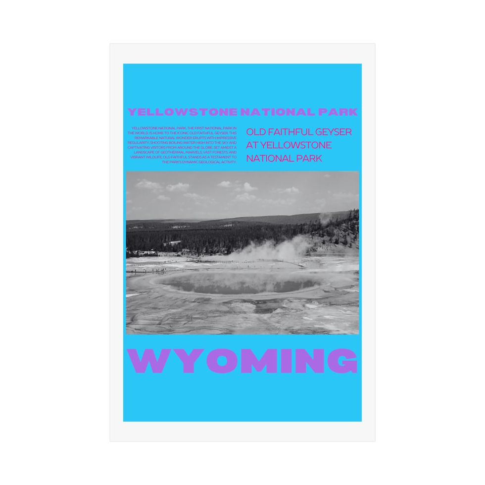 Thumbnail: City Print Poster - Wyoming