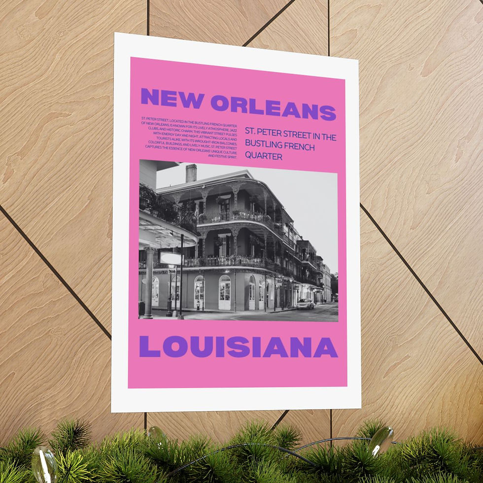 Thumbnail: City Print Poster - Louisiana