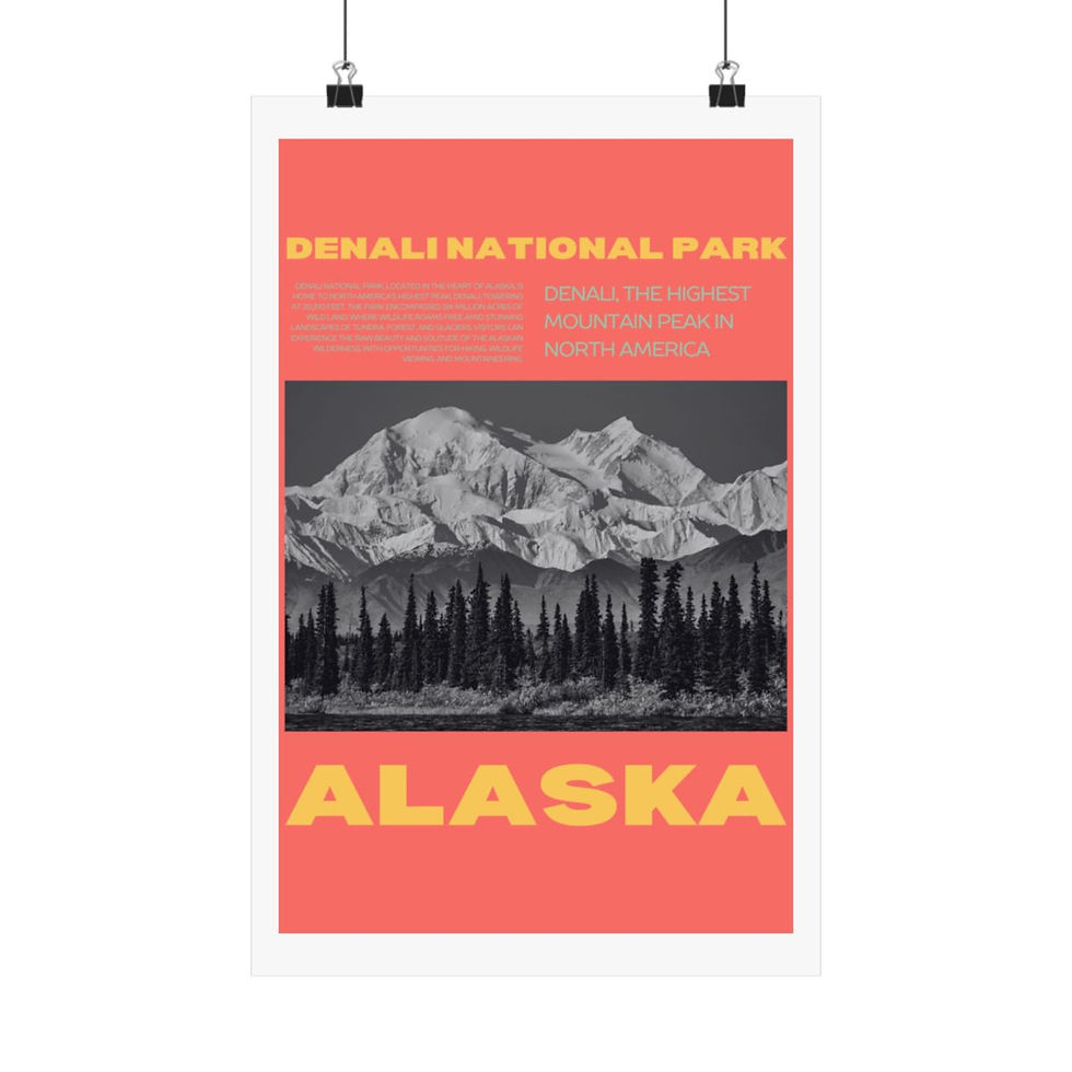 Thumbnail: City Print Poster - Alaska