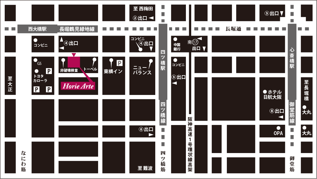 堀江アルテ Horie Arte 地図2