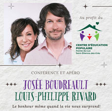 conférence, Josée Boudreault, Louis-Philippe Rivard, santé, santé mentale, humour, AVC