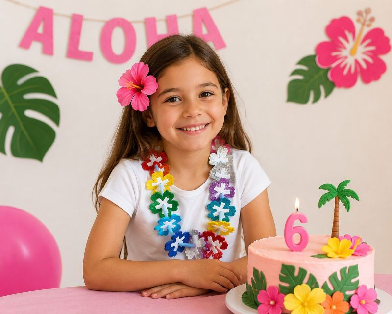 Festa di compleanno a tema hawaiana
