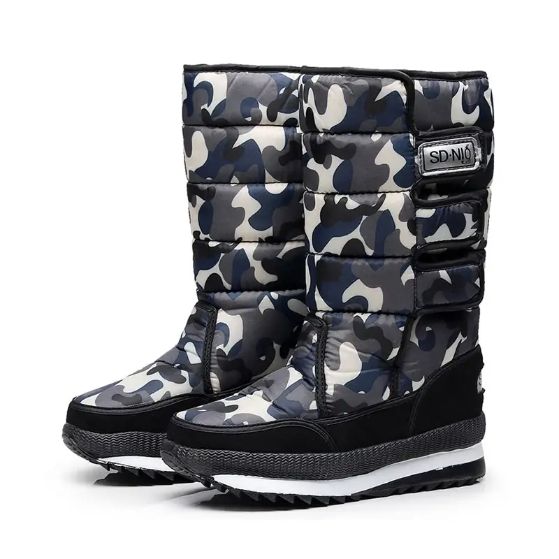 Thumbnail: Thick, Plush Women's Snow Boots. Waterproof, Non-Slip