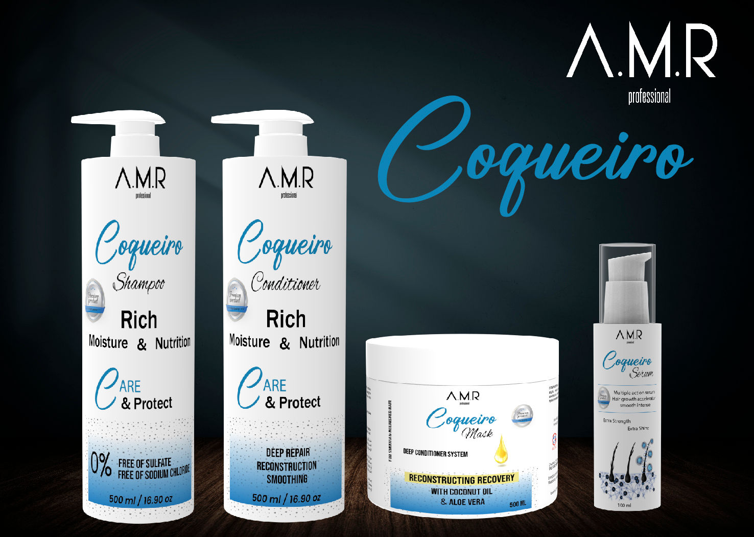 Coqueiro Hair Care Set with Coconut Oil