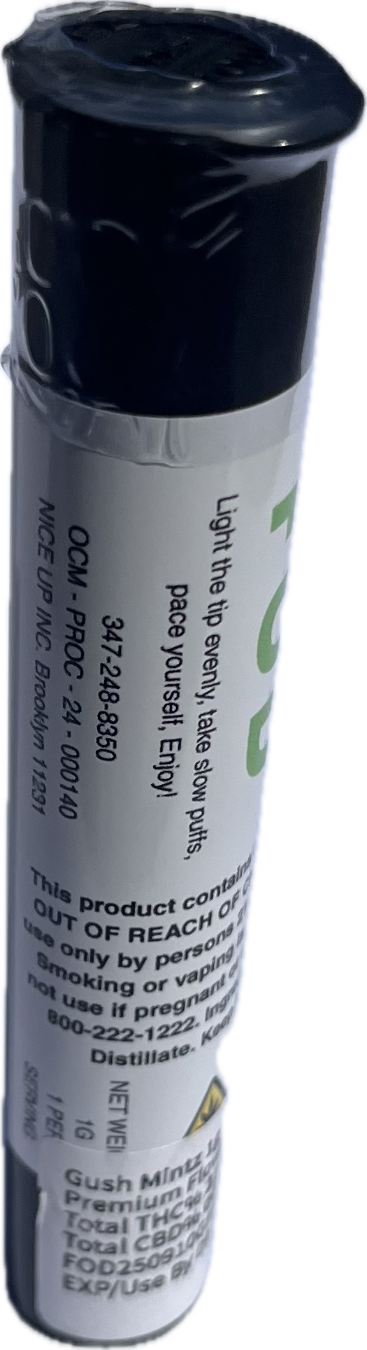 Thumbnail: 1 GRAM PRE ROLLS-GUSHER MINTZ (INDICA)