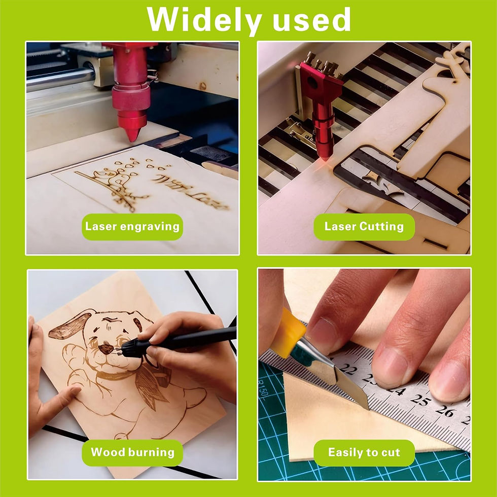 Thumbnail: Basswood Sheets 12 Pack, 12"x12"x1/16"