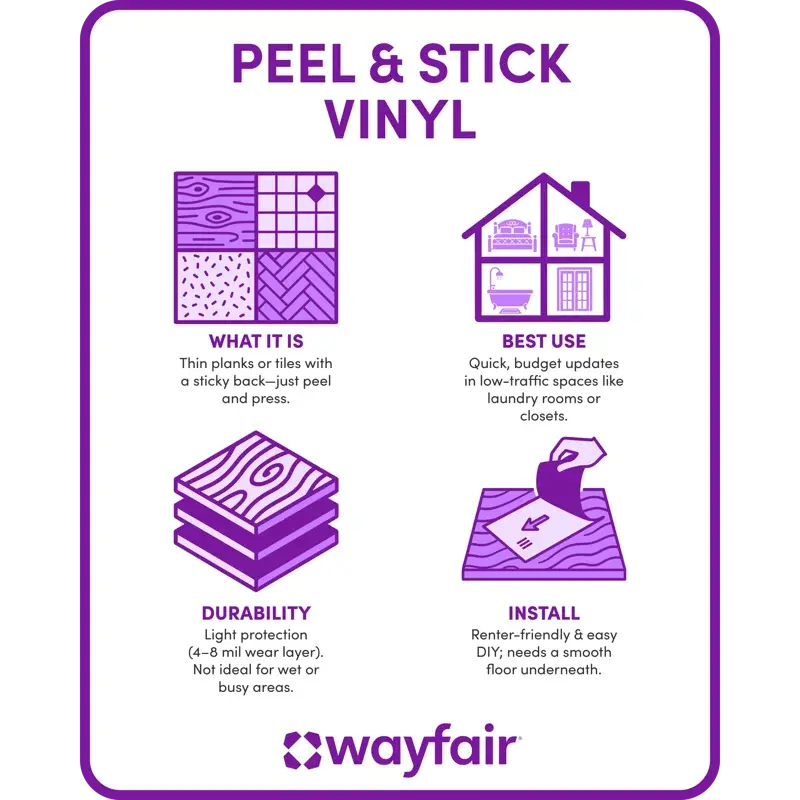 Thumbnail: Peel & Stick Vinyl Floor Tiles - Cobble Mosaic