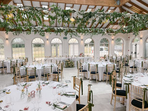 Luxury wedding flowers by Rutland Florals at a wedding venue in Rutland