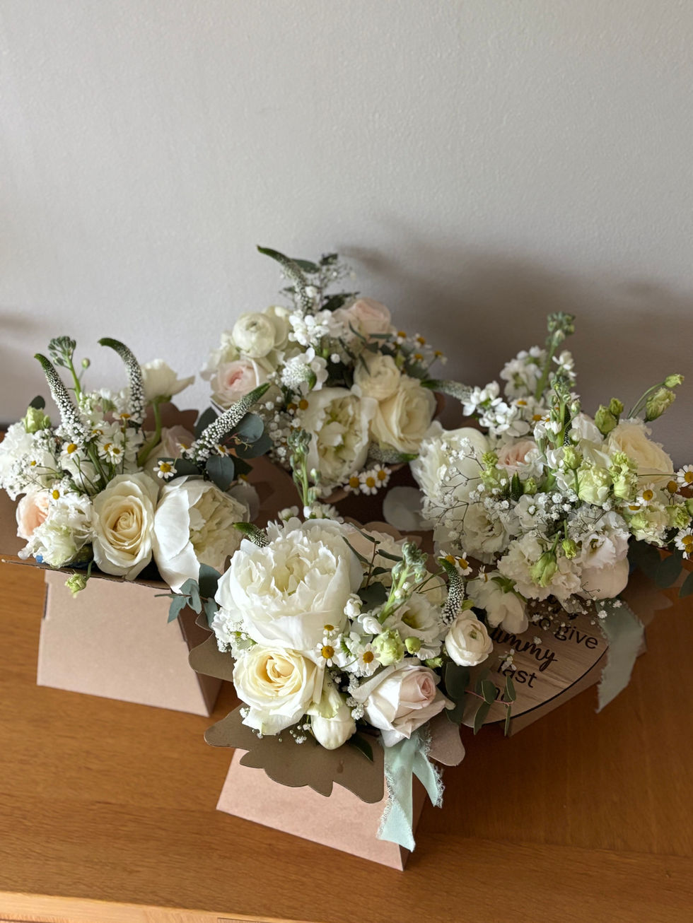 Bridesmaid Bouquets all designed by Rutland Florals Wedding Florist in Stamford