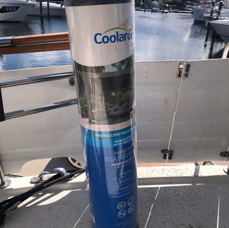 Roll of Coolaroo sun shade fabrix