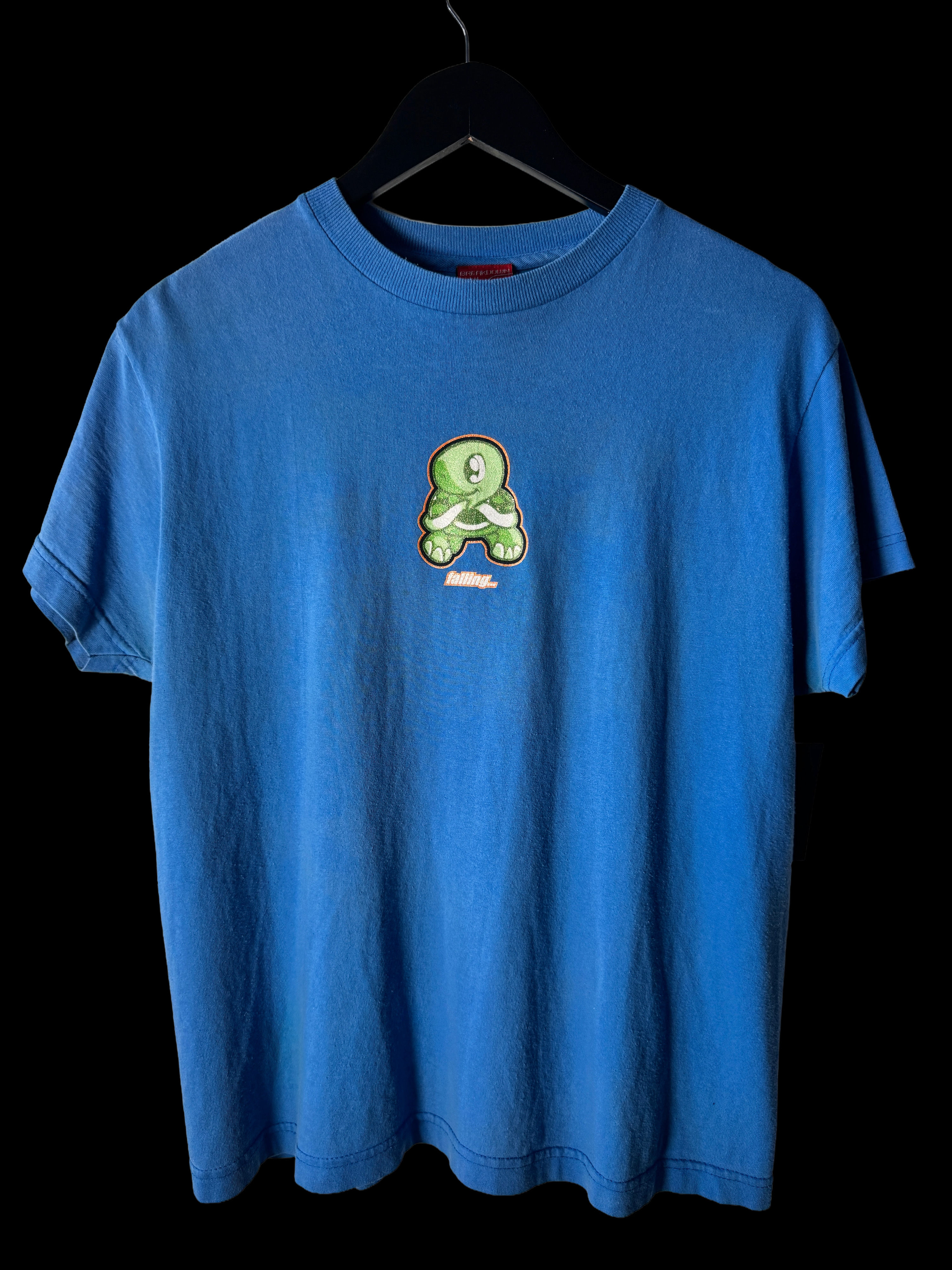 Y2K Turtle Falling Behind Tee - S