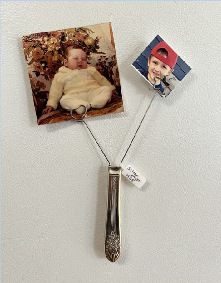 "1925 Silver Mist" Magnetic Photo Holder