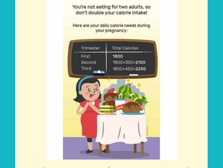 Do I need to eat for two in pregnancy?