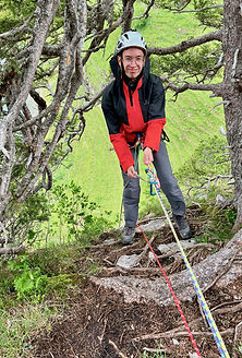 Stefan Trampitsch beim Klettern