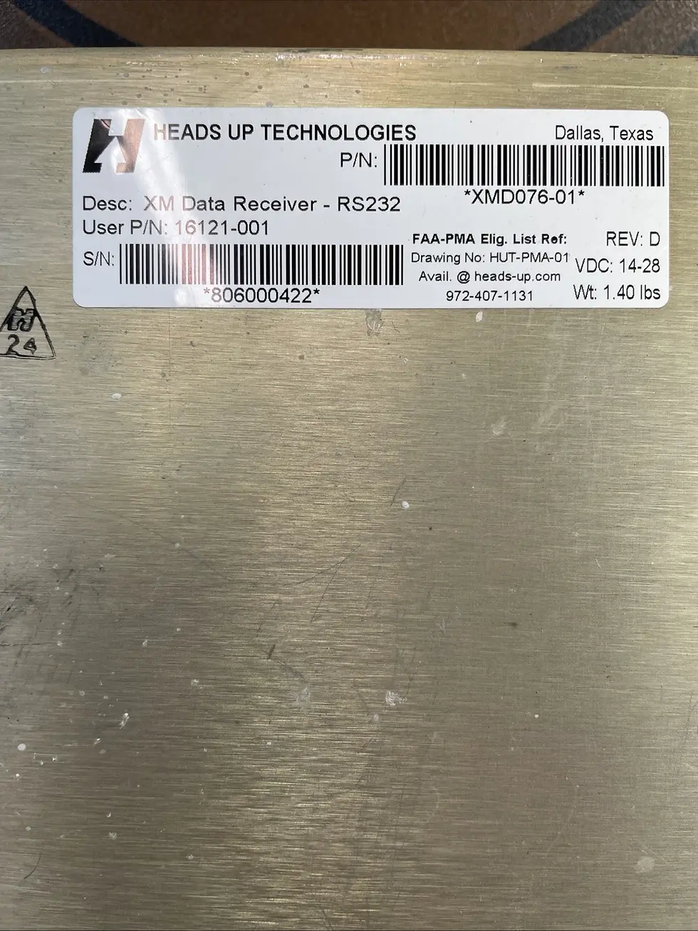 Thumbnail: Heads Up XM Data Receiver - RS232