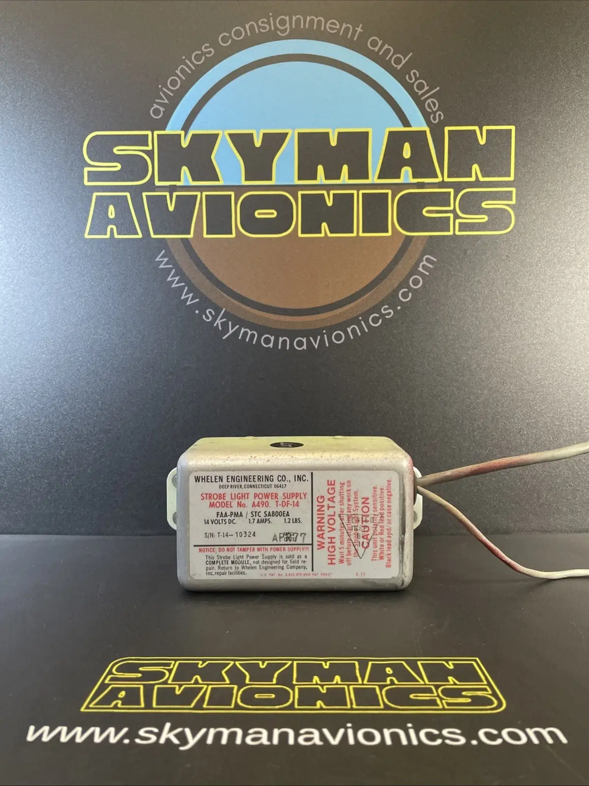 Whelen Power Supply A490, T-DF-14 - 14 V