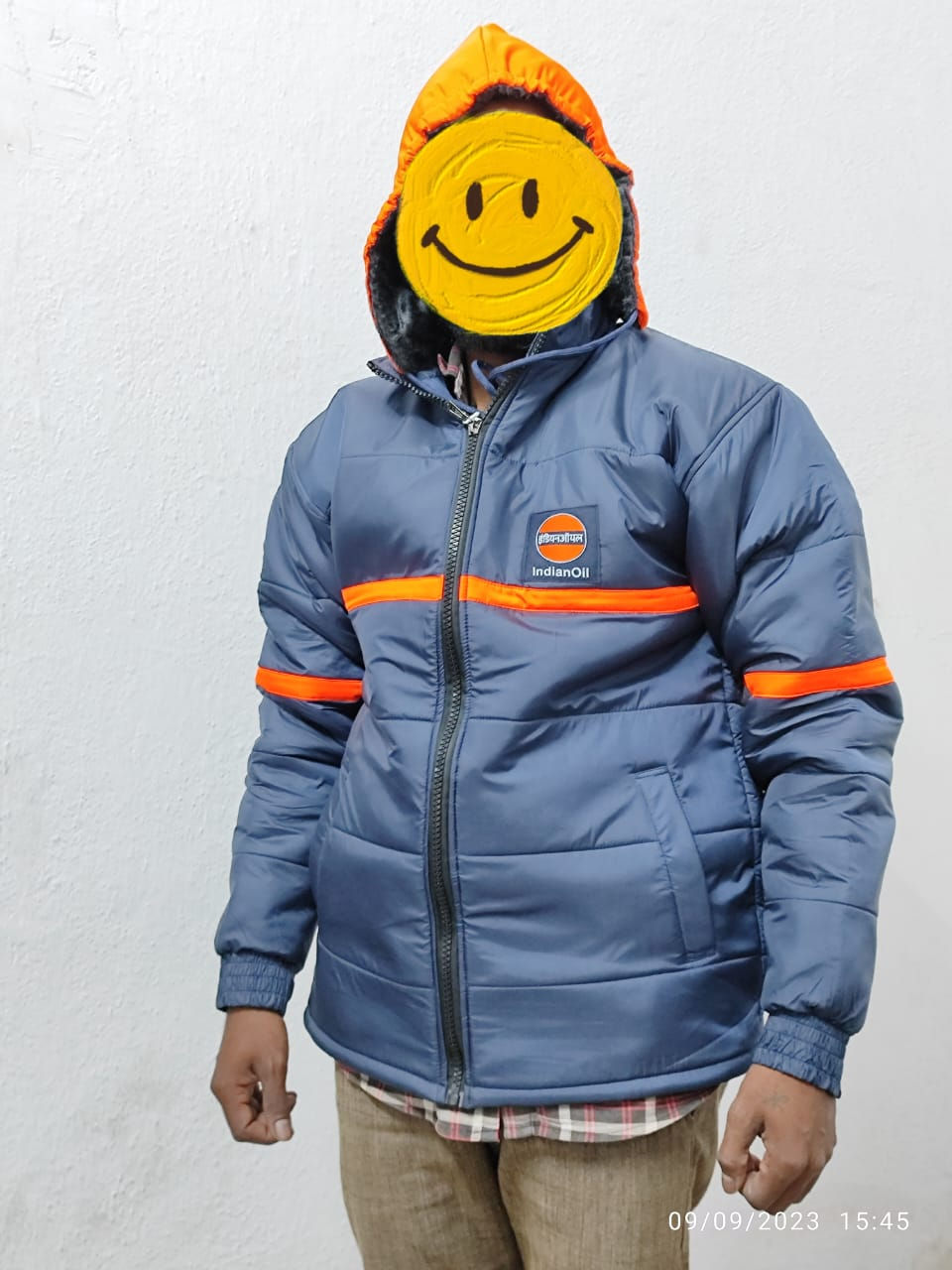 indian oil iocl new ca winter jerkin jacket sweater front