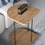 Thumbnail: Laptop table, side service table with wheels Brown/Black