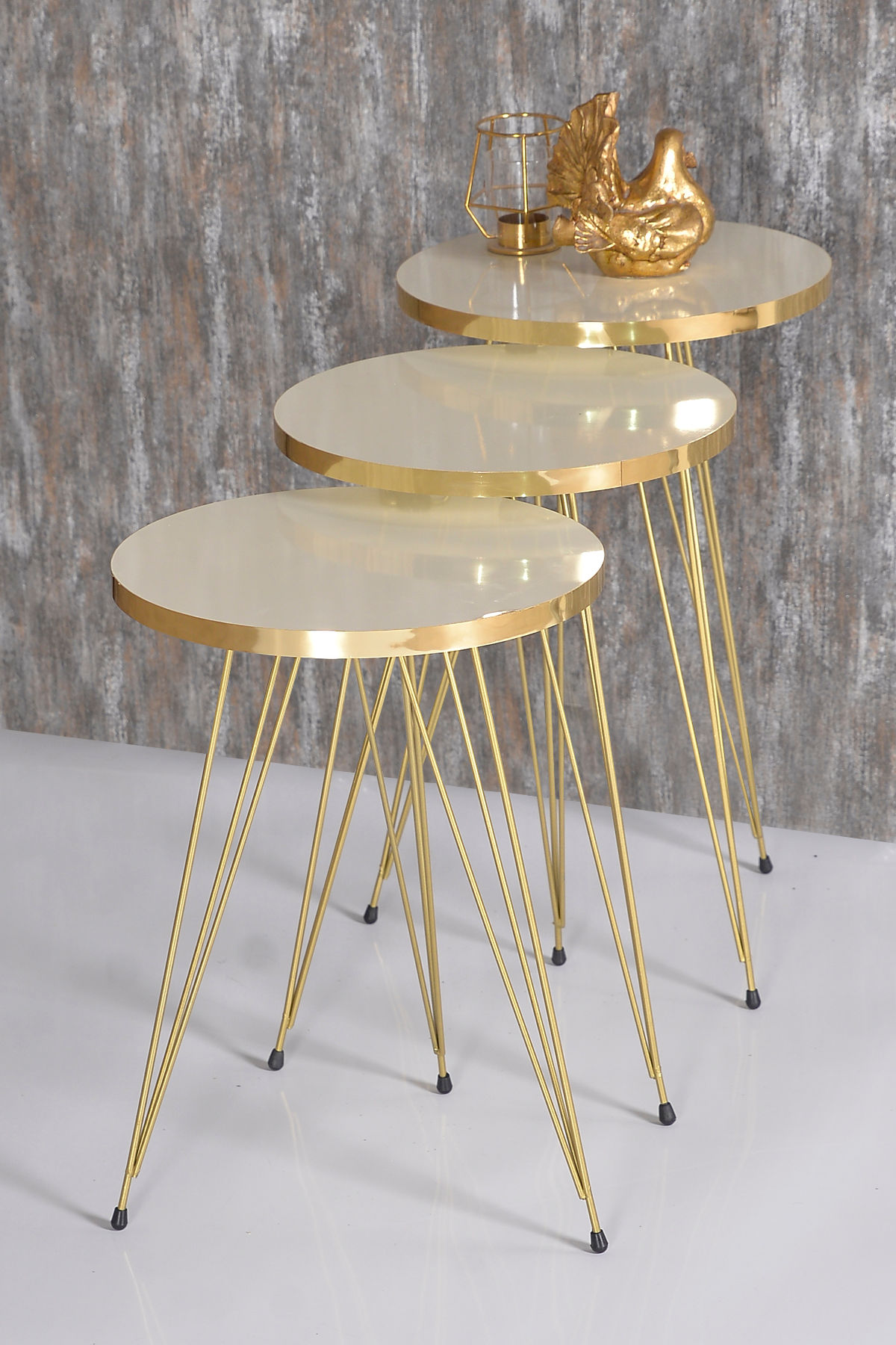 Serving Coffee Tables Set Of 3 Pieces, 34CM, Add Elegance To Your home