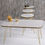 Thumbnail: 4 Piece Set, Consisting Of a center Table And 3 Side Tables 38CM - WHITE/GOLD