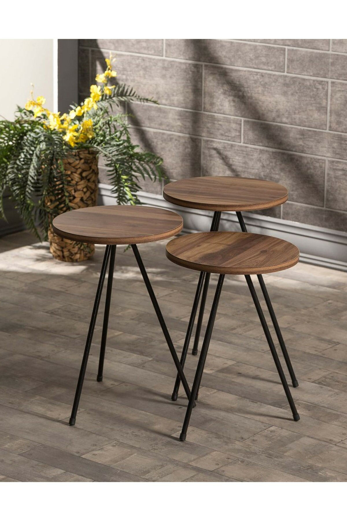 Serving Coffee Tables Set Of 3 Pieces, 34CM, Add Elegance To Your Home