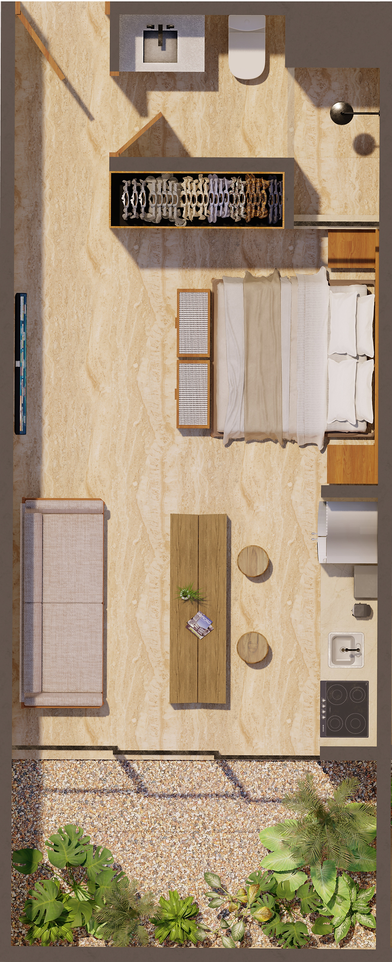 Floor plan oficial de Model A