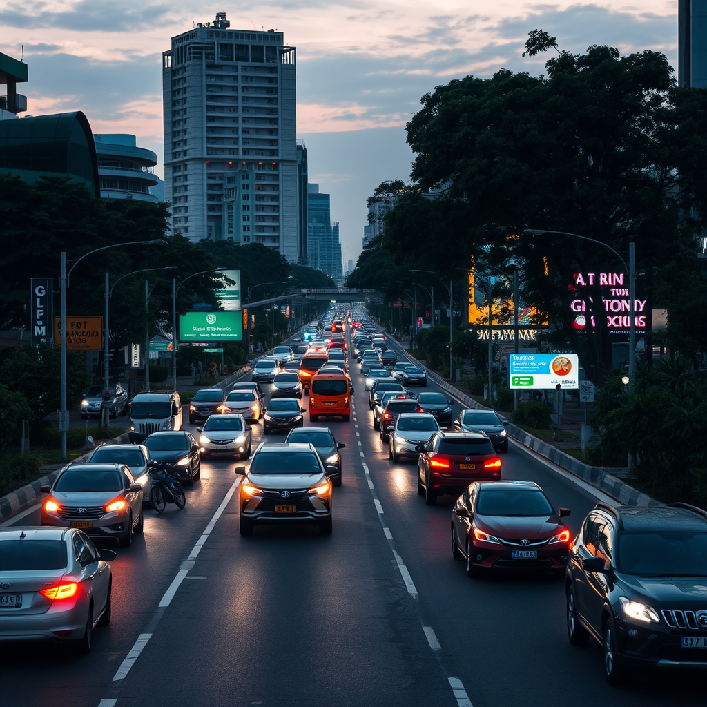Makassar city with traffic jam.jpg
