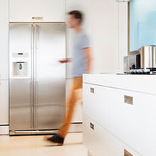 man in kitchen