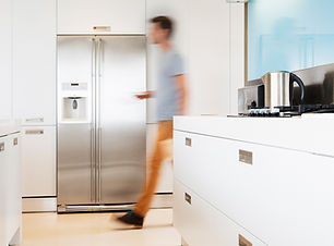 man in kitchen