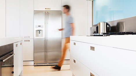 man in kitchen