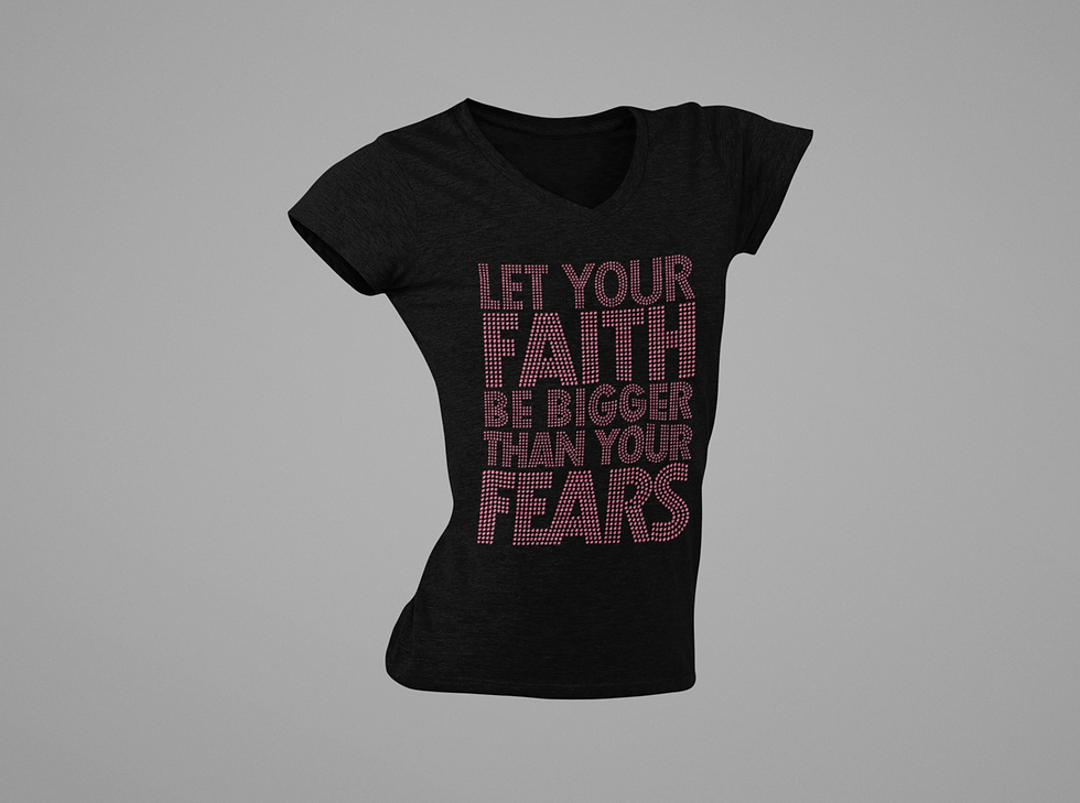 Thumbnail: Let Your Faith be Bigger Than Your Fear Rhinestone