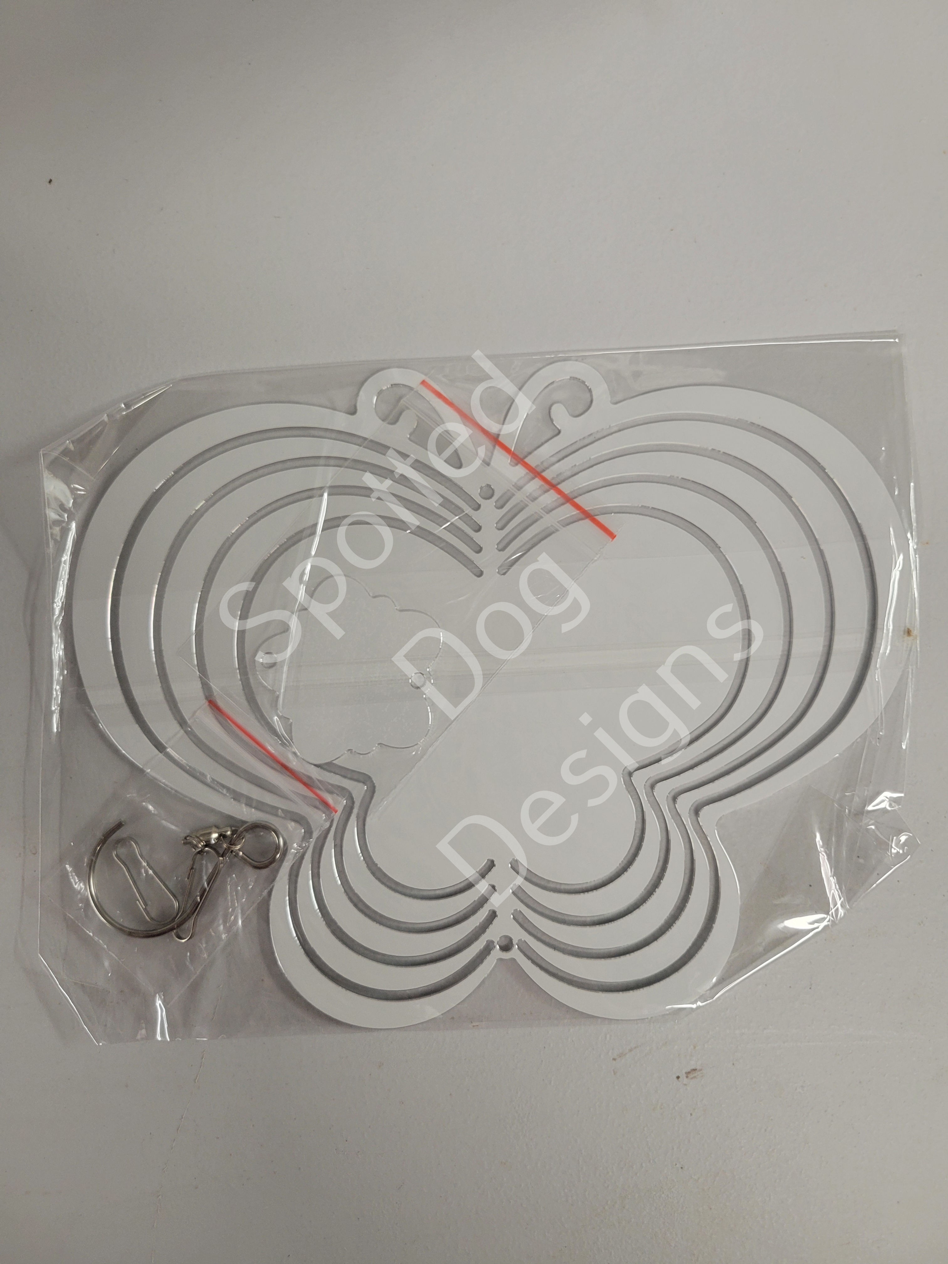 8" Butterfly Wind Spinner Sublimation Blanks