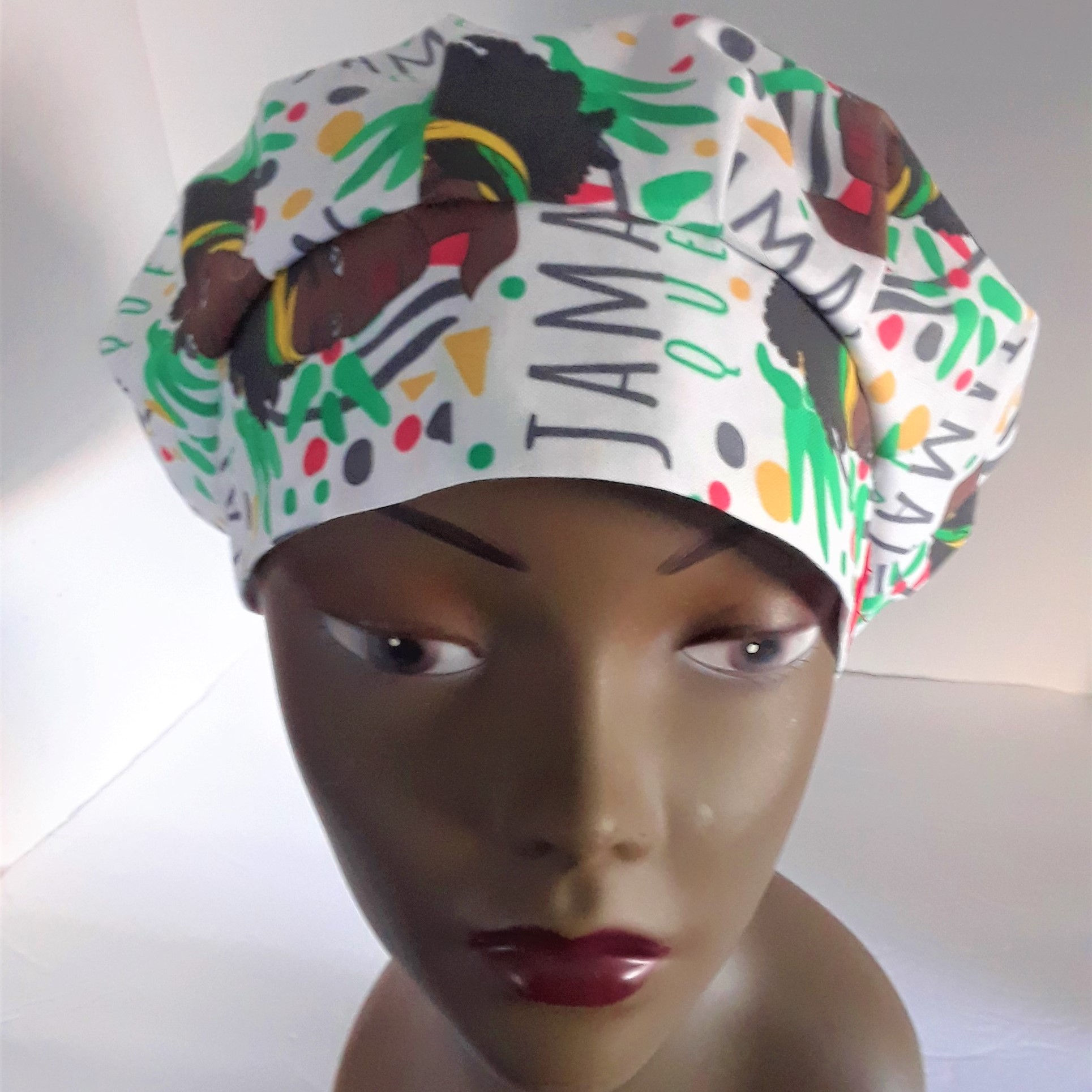 Jamaica Scrub Cap, Jamaican Queen Scrub Hat for Nurses, Doctors, Operating Room