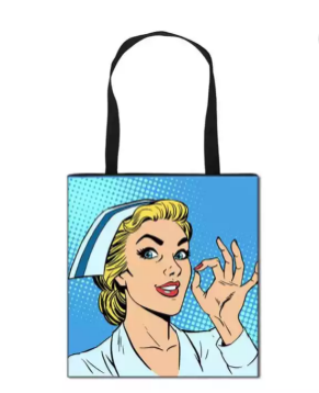 Thumbnail: The Classic Colourful Nurse Bag  Big Stylish and Functional. 40cmX40cm