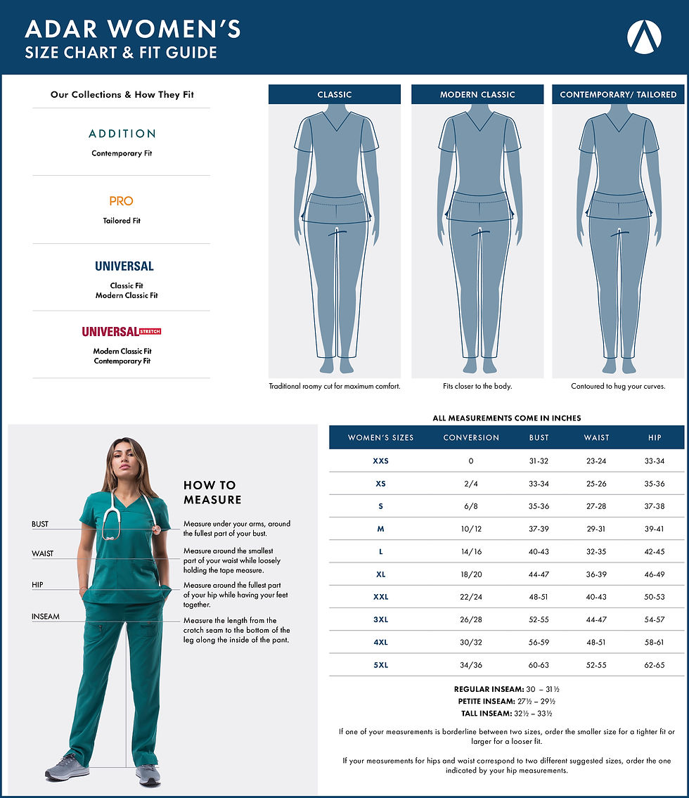 Thumbnail: Scrubs Set Adar Black, Nurse Uniforms