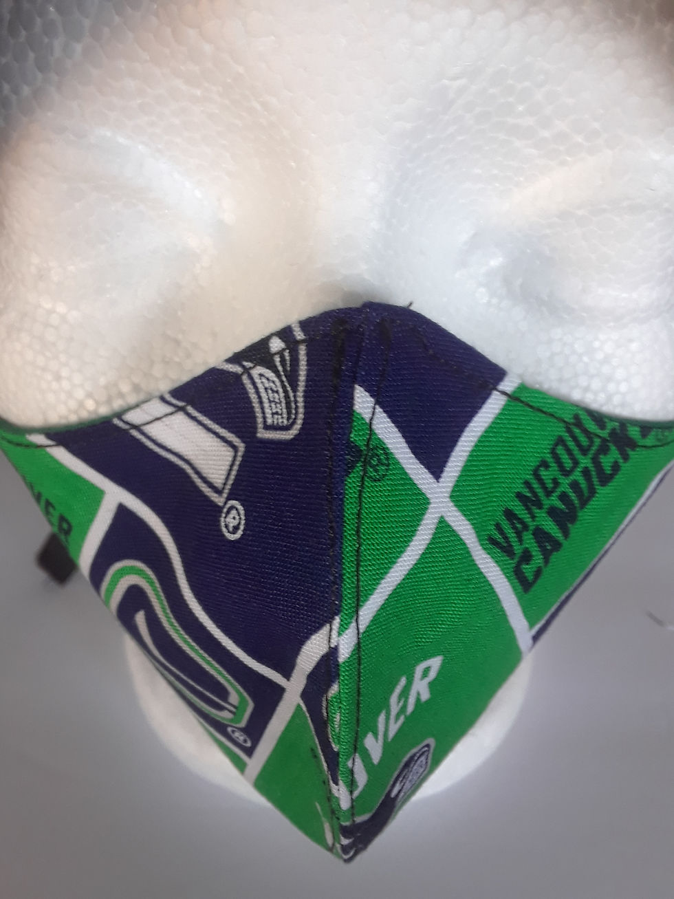 Thumbnail: Vancouver Canucks Mask (Adult or Child size) 100% Cotton  Washable  Reversible R