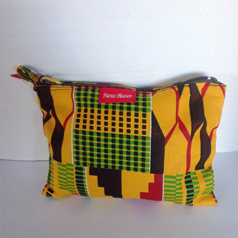 Thumbnail: African Plaid Clutch, Nurse , Sandwich Bag