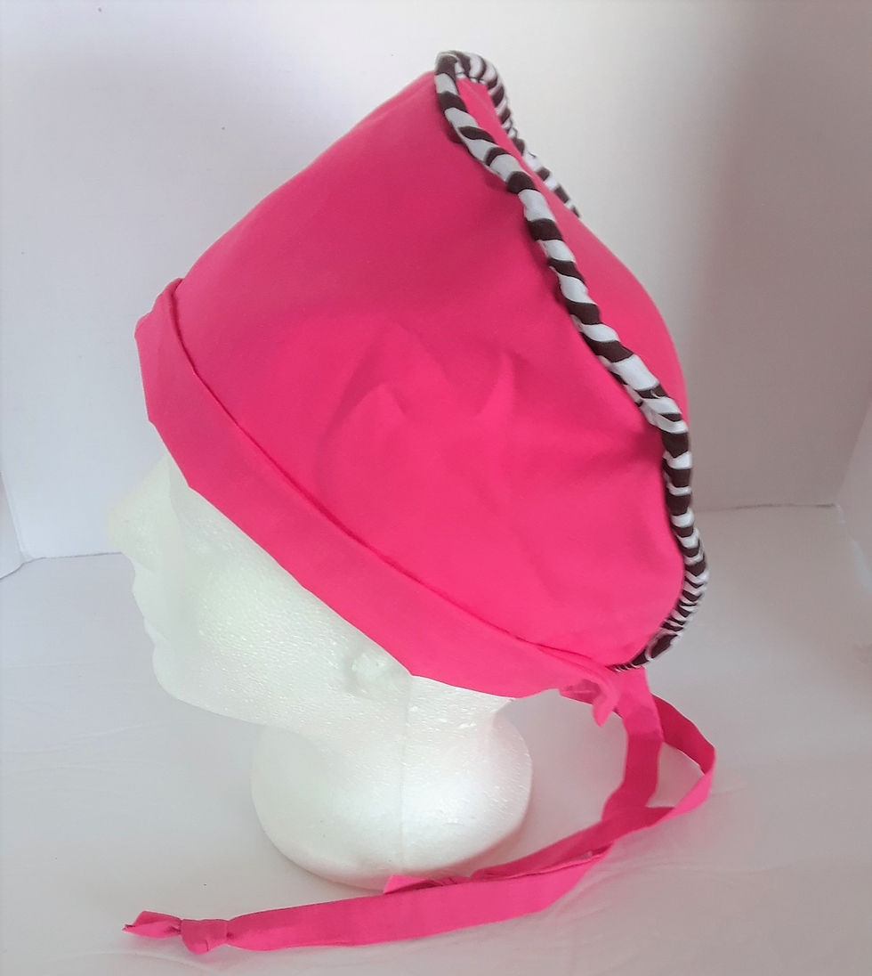Thumbnail: Pink Scrub Cap for Nurses, Doctors, Operating Room, Foot Nurse