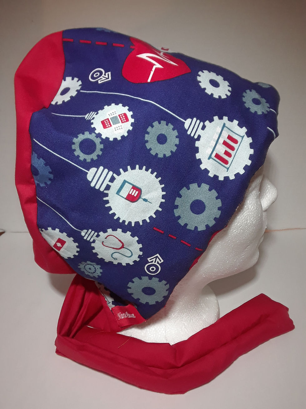 Thumbnail: EMS EKG Paramedics Scrub Cap for nurses, doctors, operating room, foot nurse