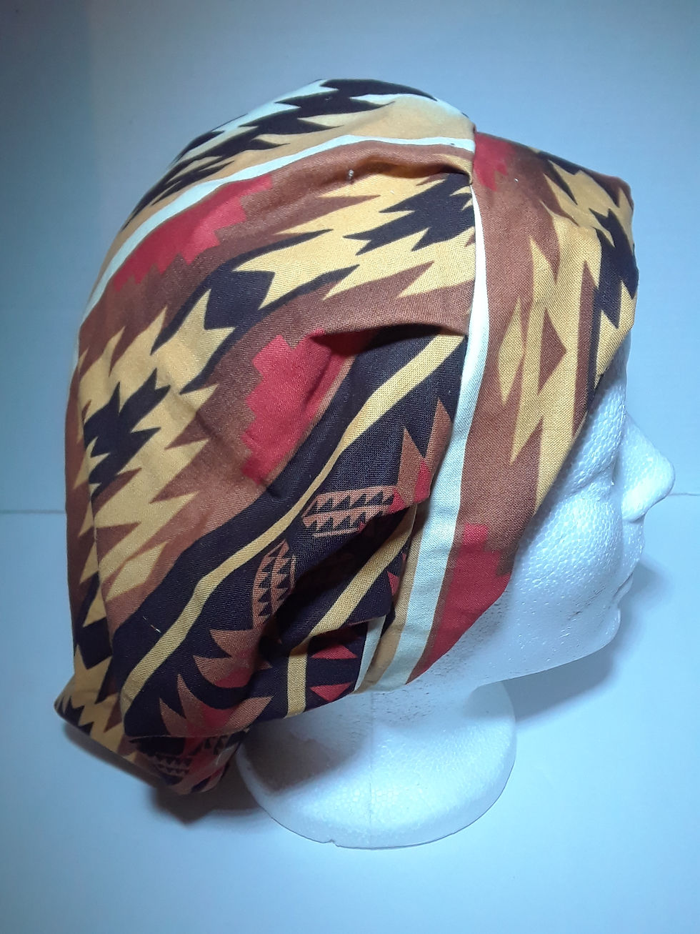 Thumbnail: Brown African Scrub Cap for nurses, doctors, operating room, foot
