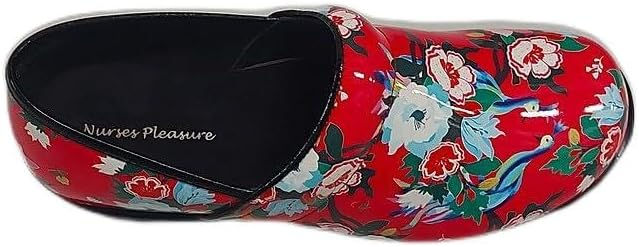 Thumbnail: Nursing Shoe Women's in Red Flower, Doctor, PSW, CNA