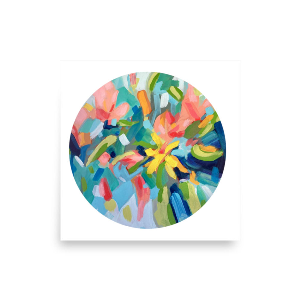 Floral Explosion - Matte Poster Print