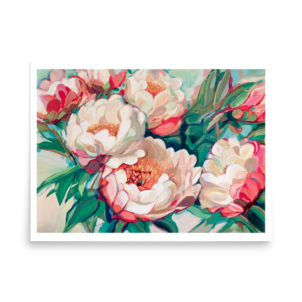 Peonies - Premium Matte Poster Print