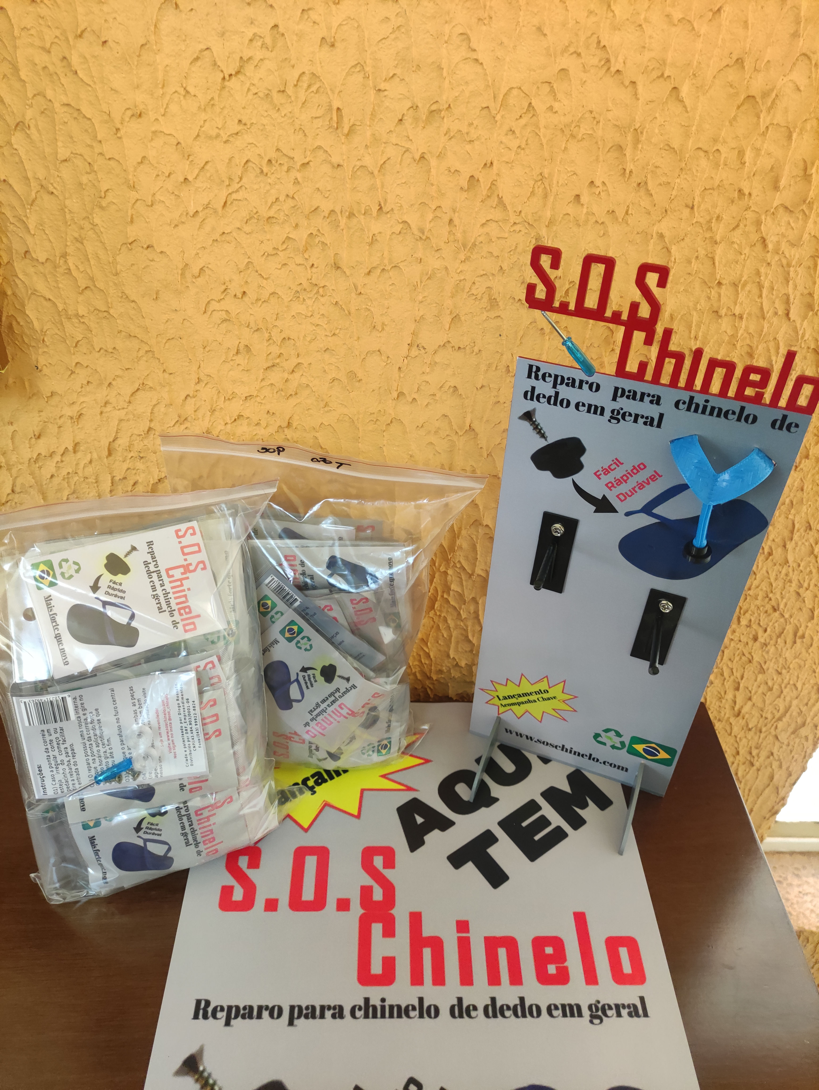 kit 100 unidades + expositor