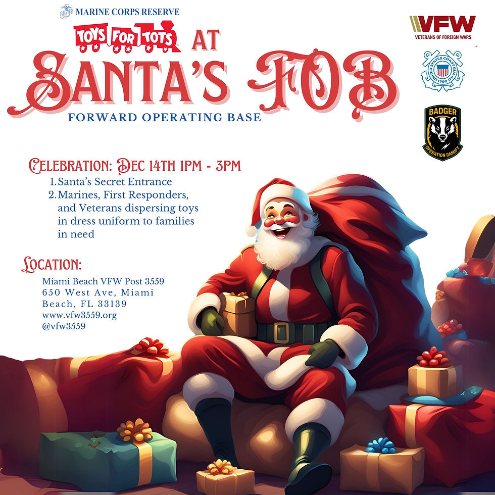 Santa's FOB Toys for Tots Drive
