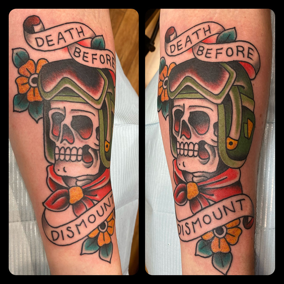 Dead before Dismount Tattoo