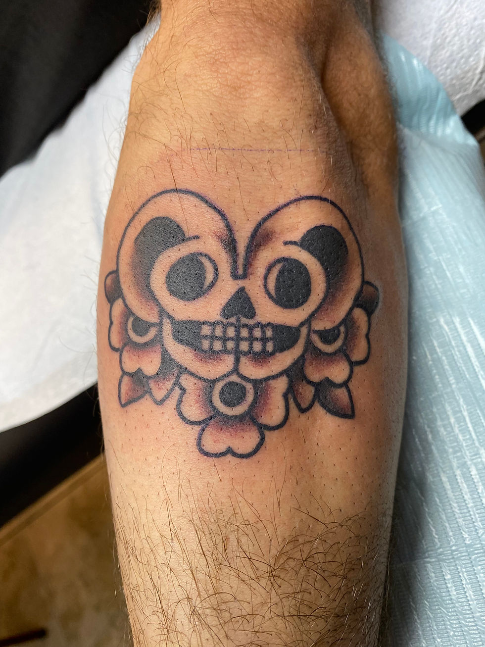 Double Skull Tattoo