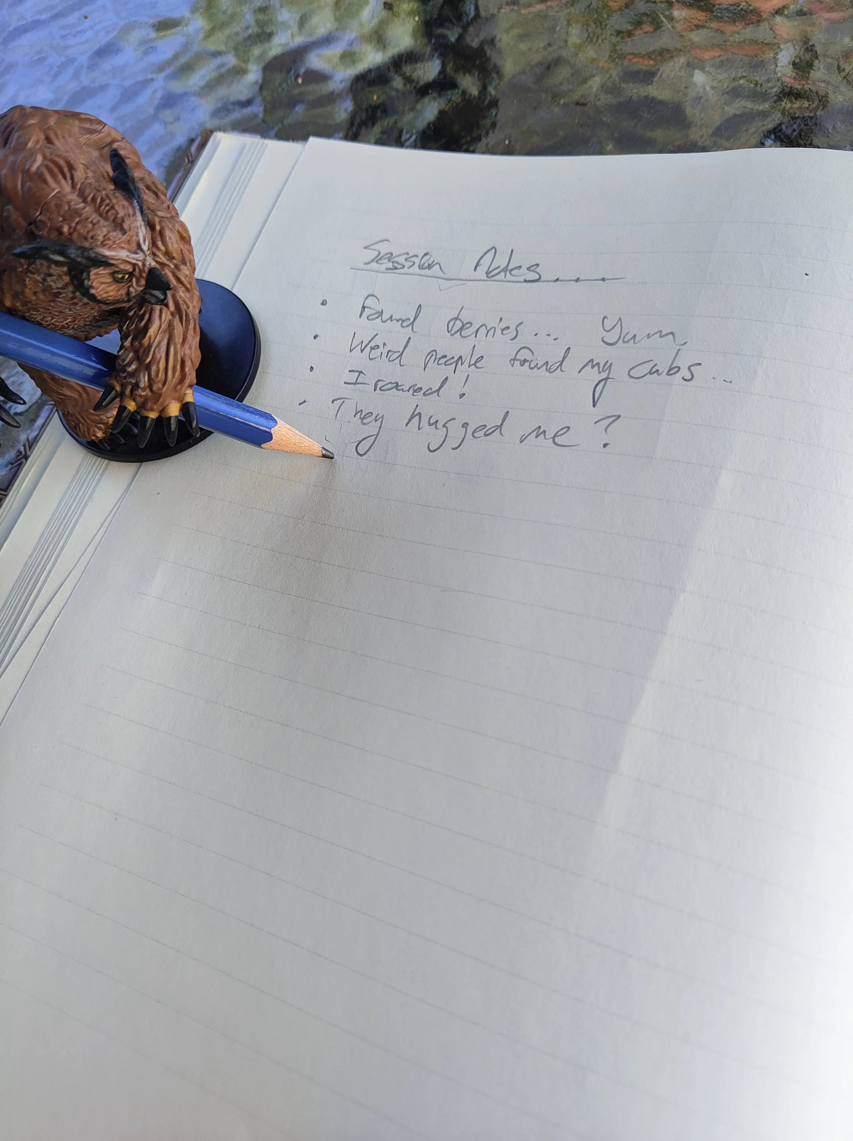 Taking notes D&D for storytelling
